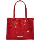 ブランミン レディース トートバッグ バッグ Anywhere Melbourne Embossed Leather Tote Carnation(4)