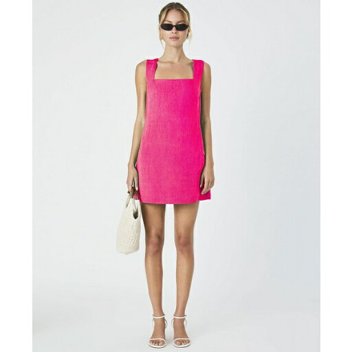 フレンチコネクション レディース ワンピース トップス Women's Birdie Square-Neck Dress Cerise Pink フレンチコネクション レディース ワンピース トップス Women's Birdie Square-Neck Dress Cerise Pink