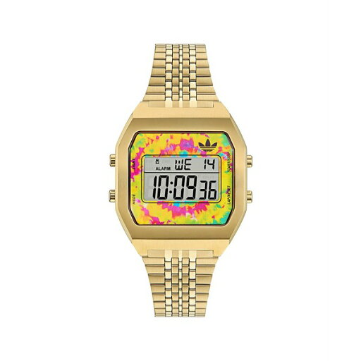 アディダス メンズ 腕時計 アクセサリー Unisex Digital Gold-Tone Stainless Steel Watch, 36mm Gold-Tone アディダス メンズ 腕時計 アクセサリー Unisex Digital Gold-Tone Stainless Steel Watch, 36mm Gold-Tone