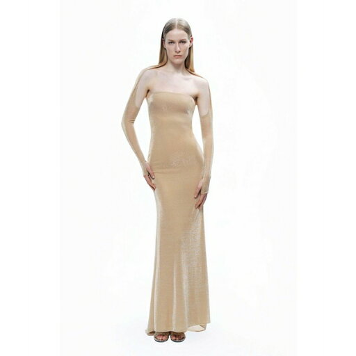 ノクチューン レディース ワンピース トップス Women's Maxi Dress with Glove Accessory Gold ノクチューン レディース ワンピース トップス Women's Maxi Dress with Glove Accessory Gold