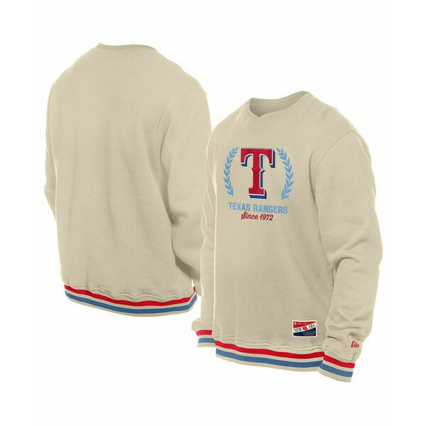 ˥塼  ѡåȥ  Men's Cream Texas Rangers Throwback Pullo...