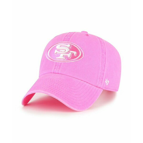 47ブランド レディース 帽子 アクセサリー Women's Pink San Francisco 49ers Bright Side Clean Up Adjustable Hat Pink
