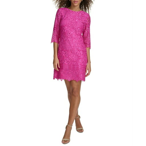 ケンジー レディース ワンピース トップス Lace Sheath Dress Fuchsia ケンジー レディース ワンピース トップス Lace Sheath Dress Fuchsia
