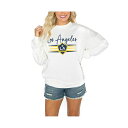 ゲームデイ レディース カットソー トップス Women's White LA Galaxy Matchday Crewneck Drop Shoulder Sweatshirt White