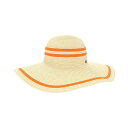 ラルフローレン レディース 帽子 アクセサリー Stripe Sun Hat Natural, Lily Orange