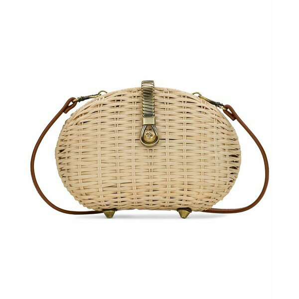 パトリシアナシュ レディース ショルダーバッグ バッグ Nissaki Mini Rattan Crossbody Natural/tan