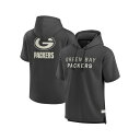 ファナティクス メンズ パーカー・スウェットシャツ アウター Men's Charcoal Green Bay Packers Elements Future ...