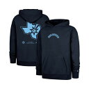 47ブランド メンズ パーカー・スウェットシャツ アウター Men's Navy San Antonio Spurs 2024/25 City Edition Double Crossover Foundation Pullover Hoodie Navy