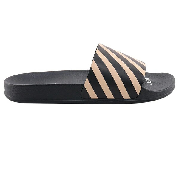 OFF-WHITE オフホワイト メンズ スニーカー 【OFF-WHITE Diag Slider Black Beige】 サイズ EU_40(25.0..