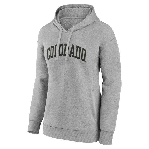 ファナティクス レディース パーカー・スウェットシャツ アウター Colorado Buffaloes Women's Arch Pullover Hoodie Gray
