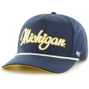 フォーティーセブン レディース 帽子 アクセサリー 47 Men's Michigan Wolverines Blue Overhand Script Hitch Adjustable Hat -(4)