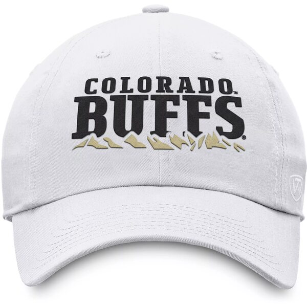 トップ・オブ・ザ・ワールド レディース 帽子 アクセサリー Top of the World Men's Colorado Buffaloes White Mountain Crew Adjustable Hat -