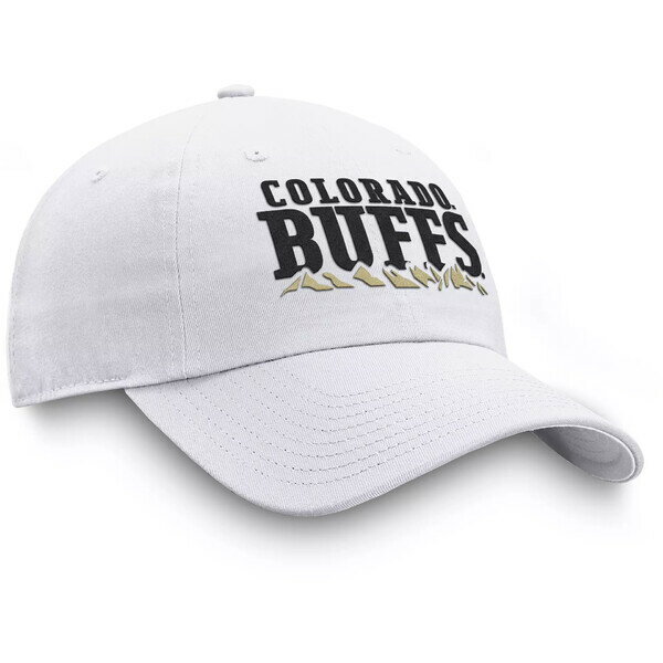 トップ・オブ・ザ・ワールド レディース 帽子 アクセサリー Top of the World Men's Colorado Buffaloes White Mountain Crew Adjustable Hat -
