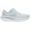 サッカニー レディース ランニング スポーツ Saucony Women's Ride 18 Running Shoes Light Blue/Grey