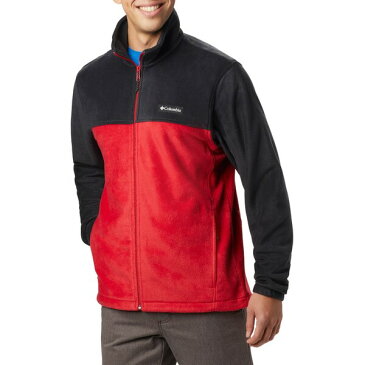 コロンビア メンズ ジャケット＆ブルゾン アウター Columbia Men's Steens Mountain Full Zip Fleece Jacket Black/Mountain Red