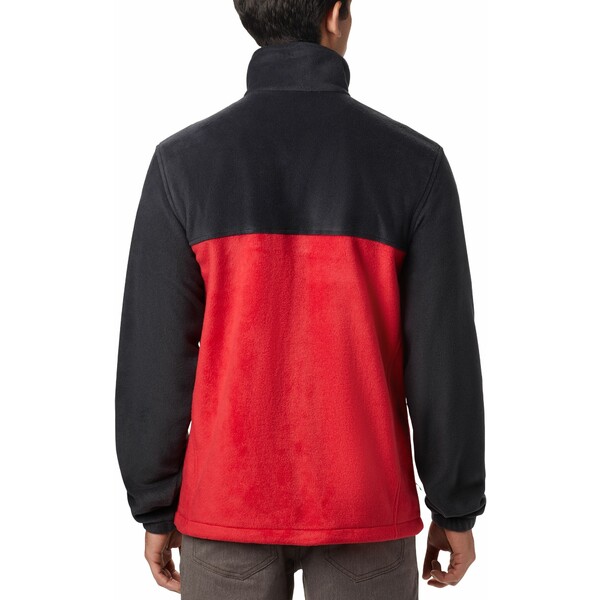 コロンビア メンズ ジャケット＆ブルゾン アウター Columbia Men's Steens Mountain Full Zip Fleece Jacket Black/Mountain Red