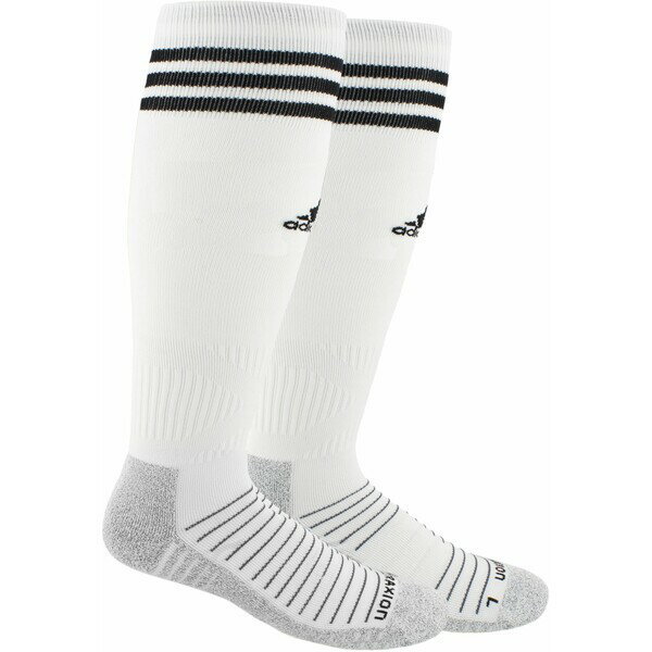 アディダス レディース 靴下 アンダーウェア adidas Adult Copa Zone Traxion IV Over the Calf Socks White/Black