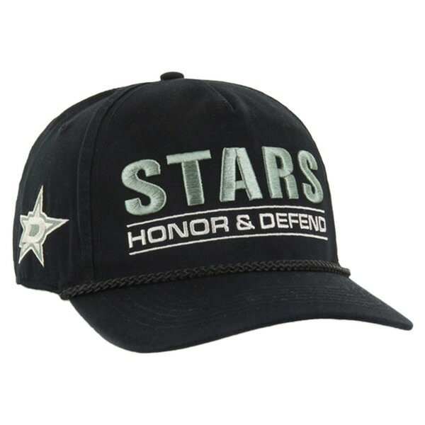 フォーティーセブン メンズ 帽子 アクセサリー Dallas Stars '47 OHT Military Appreciation Homeland Honor and Defend Hitch Adjustable Hat Black