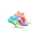 フィーチャー メンズ 靴下 アンダーウェア Elite Max Cushion No Show Tab 3-Pair Pack Aqua Surf/Orchid Sunset/Vibrant Reef