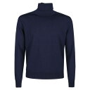 バランタイン メンズ ニット&セーター アウター Plain Turtle Neck Sweater Navy