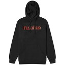 プレジャーズ メンズ パーカー スウェットシャツ アウター Pleasures Crumble Hoodie Black