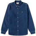 J[n[g Y Vc gbvX Carhartt WIP Weldon Denim Shirt Blue