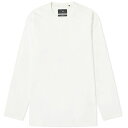 CX[ Y TVc gbvX Y-3 Core Logo Long Sleeve T-Shirt White