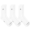 W[_ Y C A_[EFA Air Jordan Everyday Cushion Crew Sock - 3 Pack White