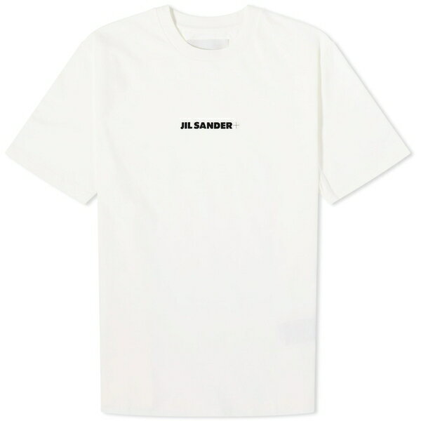 륵 ǥ  ȥåץ Jil Sander+ Logo T-Shirt Neutrals