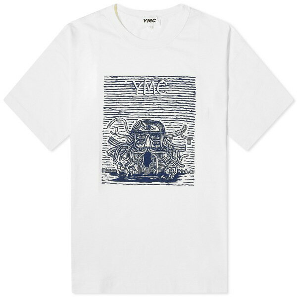 ワイエムシー メンズ Tシャツ トップス YMC Mystery Machine T-Shirt White