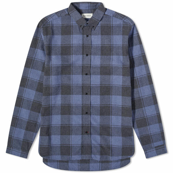 Io[XyT[ Y Vc gbvX Oliver Spencer Brook Shirt Blue