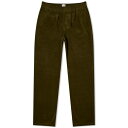 サンスペル メンズ カジュアルパンツ ボトムス Sunspel Cellular Cord Trouser Green