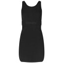 g~[qtBK[ fB[X s[X gbvX Tommy Jeans Rib Jersey Bodycon Dress Black