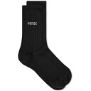 m[XvWFNg Y C A_[EFA Norse Projects Bjarki Logo Sock Black