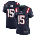 ナイキ レディース ユニフォーム トップス Ezekiel Elliott New England Patriots Nike Women's Game Player Jersey Navy