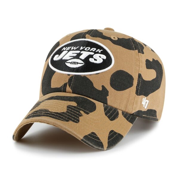 フォーティーセブン レディース 帽子 アクセサリー New York Jets '47 Women's Rosette Clean Up Adjustable Hat Tan