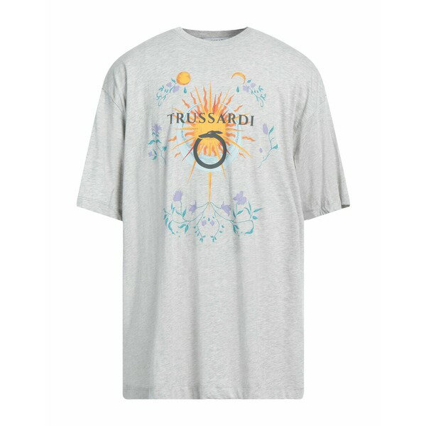 【送料無料】 トラサルディ メンズ Tシャツ トップス T-shirts Light grey