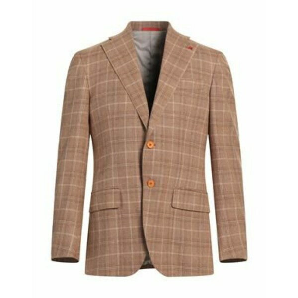 【送料無料】 イザイア メンズ ジャケット＆ブルゾン アウター Blazers Beige