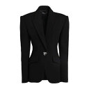 【送料無料】 デヴィッド コーマ レディース ジャケット&ブルゾン アウター Blazers Black