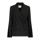 【送料無料】 ツインセット レディース ジャケット&ブルゾン アウター Blazers Black