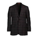 【送料無料】 イザイア メンズ ジャケット&ブルゾン アウター Blazers Brown