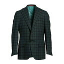 【送料無料】 イザイア メンズ ジャケット&ブルゾン アウター Blazers Green