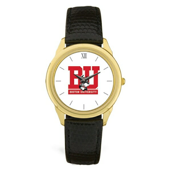 ジャーディン メンズ 腕時計 アクセサリー Boston University Team Logo Leather Wristwatch Gold