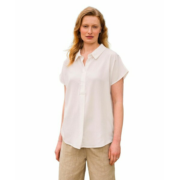 ケルティック アンド コー レディース カットソー トップス Women's Short Sleeve Relaxed Fit Blouse ..