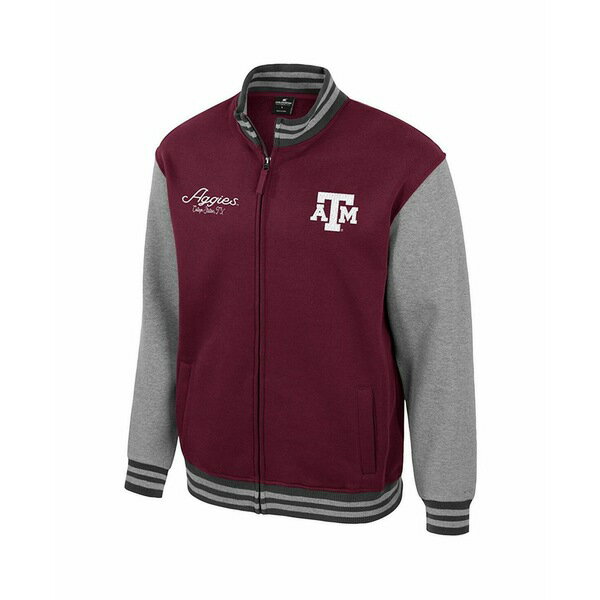 コロシアム メンズ ジャケット＆ブルゾン アウター Men's Maroon Texas A&M Aggies Ambi-Turner Full-Zip Varsity Jacket Maroon