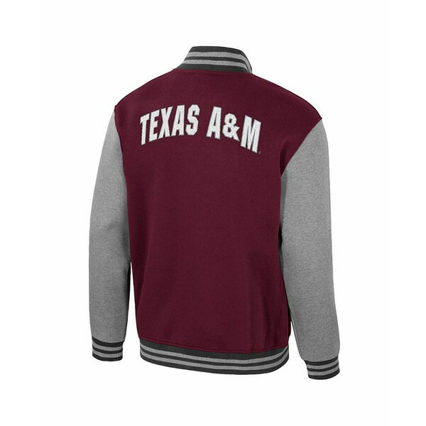 コロシアム メンズ ジャケット＆ブルゾン アウター Men's Maroon Texas A&M Aggies Ambi-Turner Full-Zip Varsity Jacket Maroon