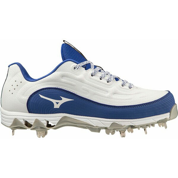 ミズノ レディース 野球 スポーツ Mizuno Women's 9-Spike Swift 8 Metal Fastpitch Softball Cleats White/Royal