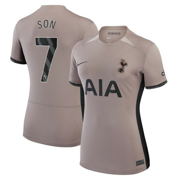 ナイキ レディース ユニフォーム トップス Son Heung Min Tottenham Hotspur Nike Women's 2023/24 Third Stadium Replica Player Jersey Tan