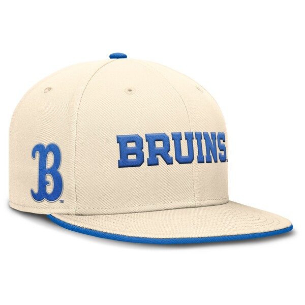 ジョーダン メンズ 帽子 アクセサリー UCLA Bruins Jordan Brand Primetime True Performance Fitted Hat Natural