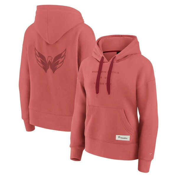 ファナティクス レディース パーカー・スウェットシャツ アウター Washington Capitals Fanatics Women's Elements Future Ground Subtle Tonal Pullover Hoodie Red